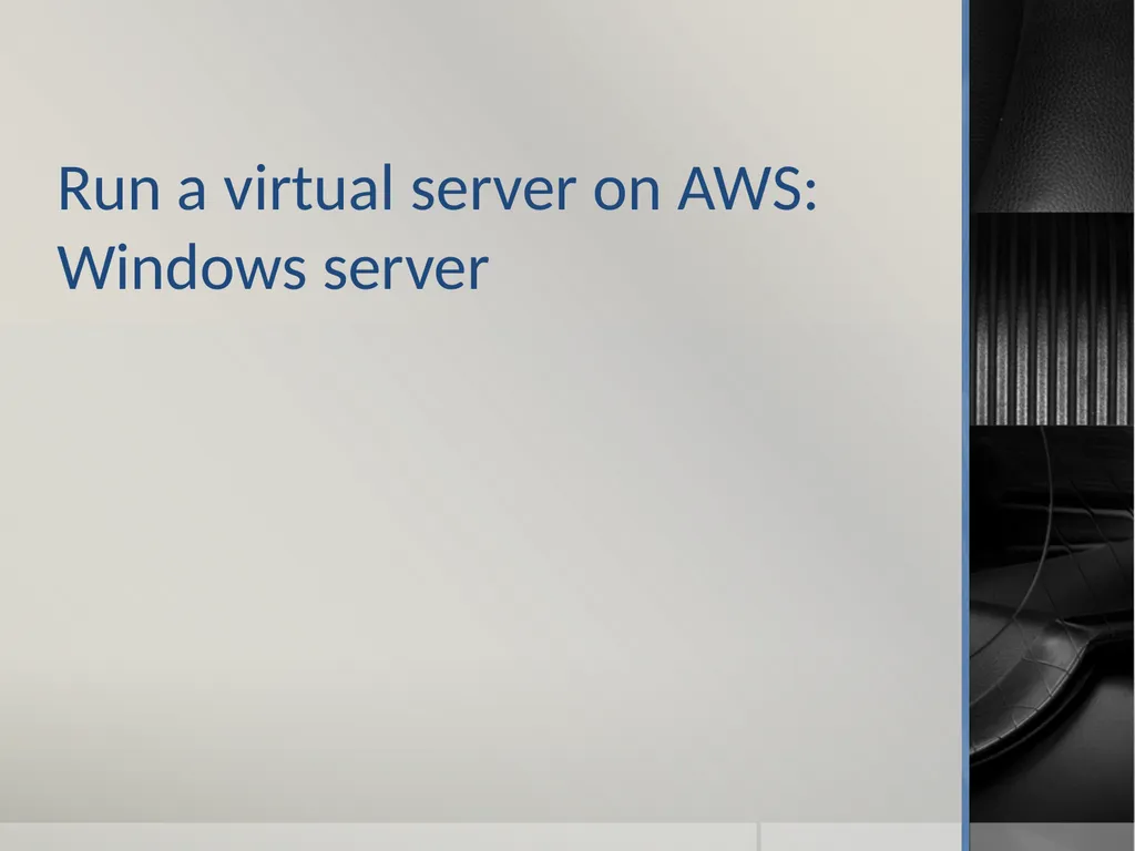 Amazon Web Services (aws) B. Ramamurthy - slide 29 of 31