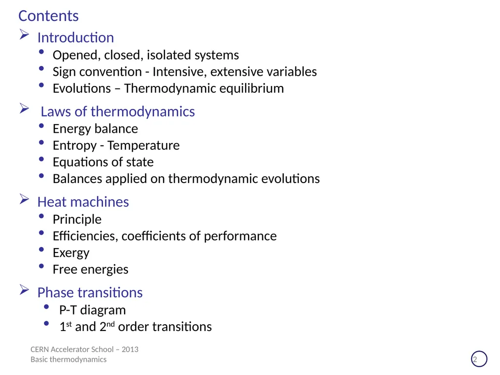CERN Accelerator School Erice (Sicilia) - 2013 - slide 2 of 45