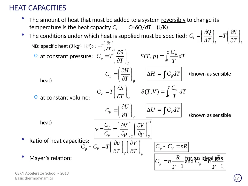 CERN Accelerator School Erice (Sicilia) - 2013 - slide 19 of 45