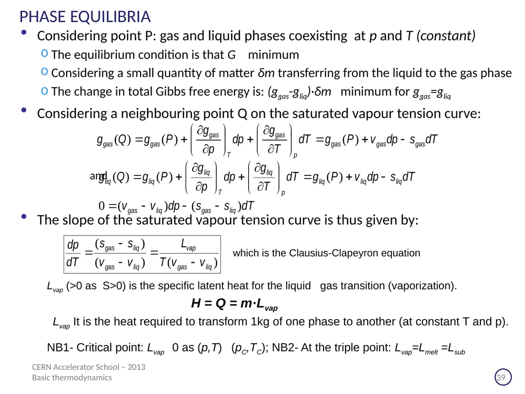 CERN Accelerator School Erice (Sicilia) - 2013 - slide 39 of 45