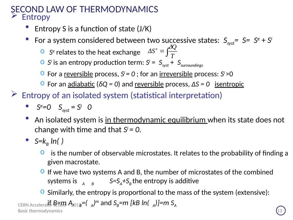 CERN Accelerator School Erice (Sicilia) - 2013 - slide 13 of 45