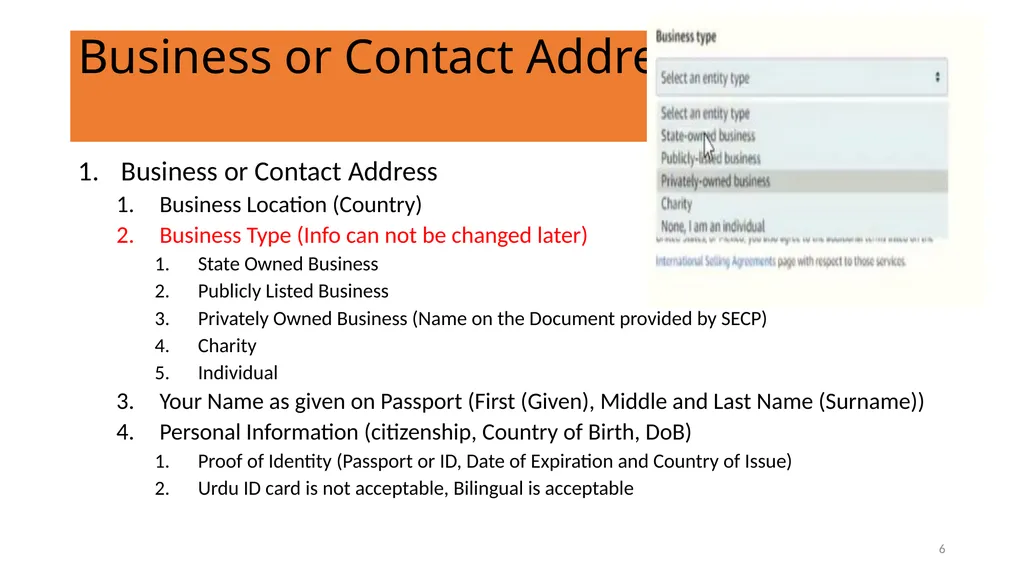 Proposed Training Modules Module 1 ID Creation, - slide 6 of 17