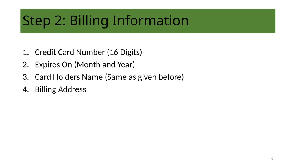 Proposed Training Modules Module 1 ID Creation, - slide 8 of 17