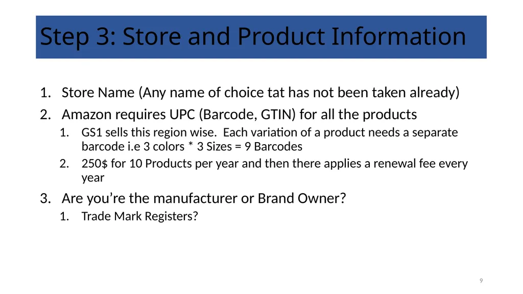 Proposed Training Modules Module 1 ID Creation, - slide 9 of 17