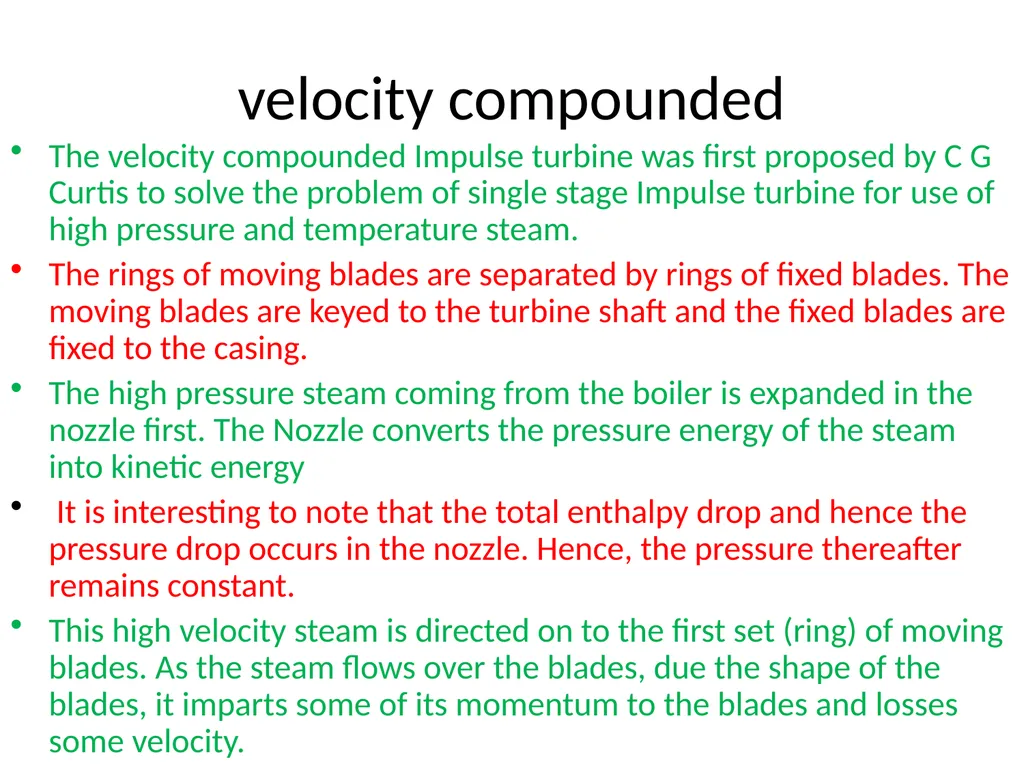 Chapter no .4 Steam nozzle and turbines. Marks-16 - slide 35 of 70