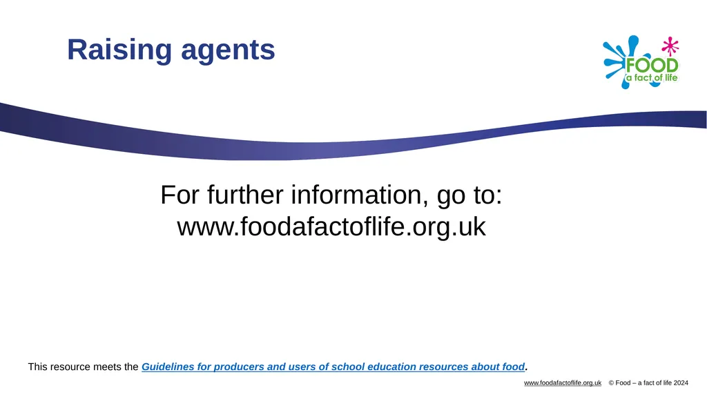 Raising agents Raising agents include anything - slide 14 of 14