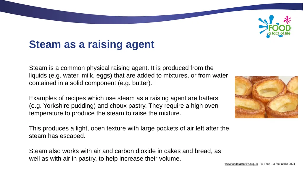 Raising agents Raising agents include anything - slide 6 of 14