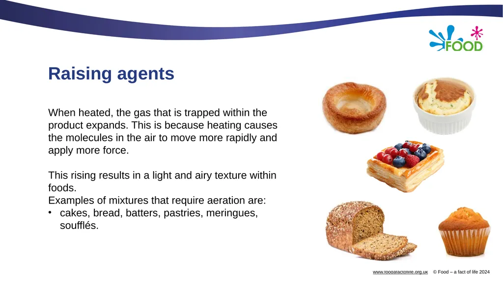 Raising agents Raising agents include anything - slide 3 of 14