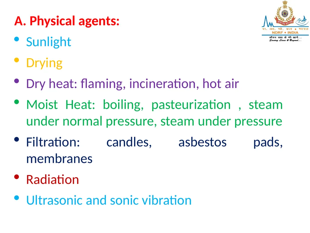 STERILIZATION OF INSTRUMENT & DISINFECTING METHOD - slide 5 of 44