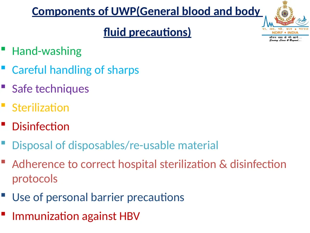 STERILIZATION OF INSTRUMENT & DISINFECTING METHOD - slide 38 of 44