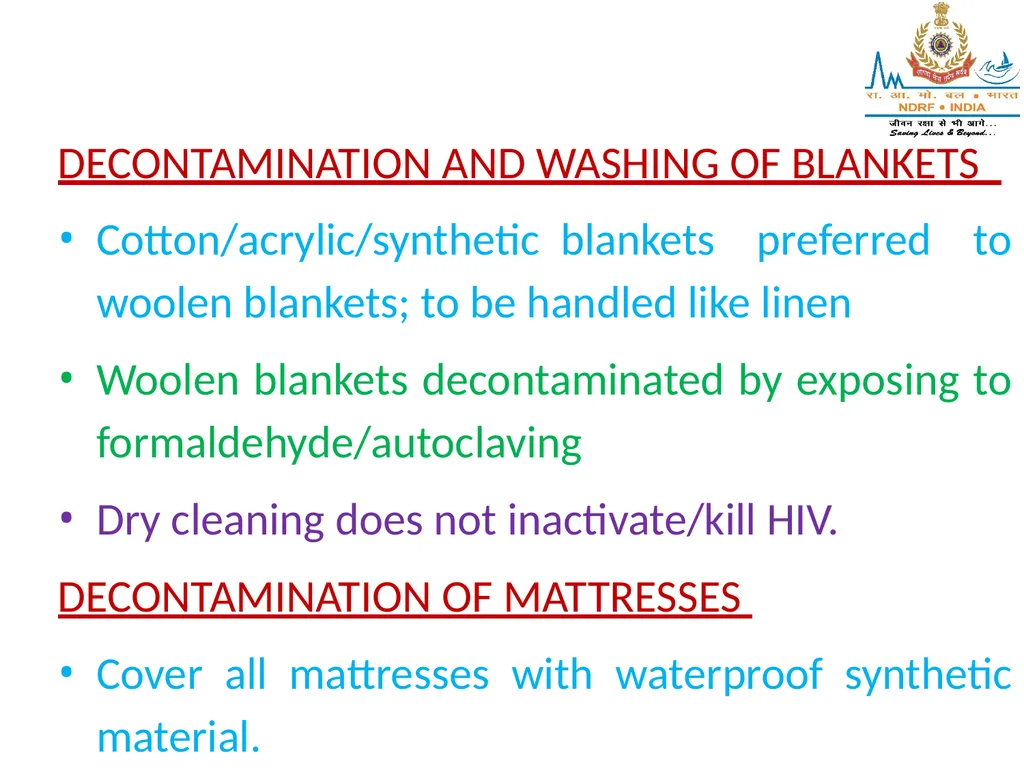 STERILIZATION OF INSTRUMENT & DISINFECTING METHOD - slide 32 of 44