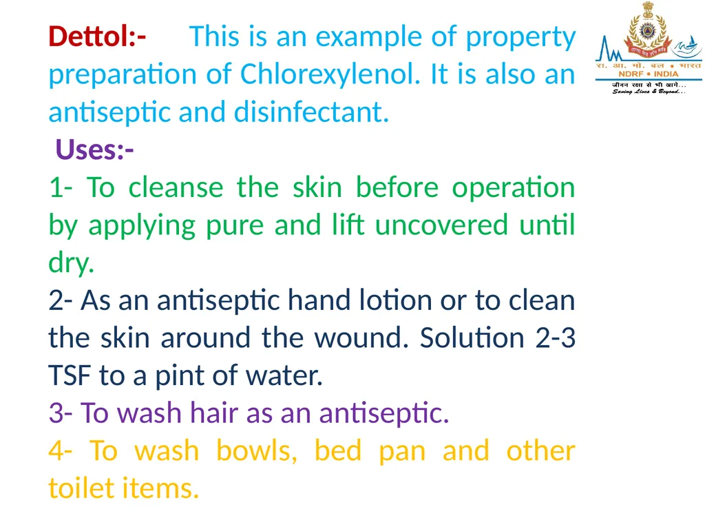 STERILIZATION OF INSTRUMENT & DISINFECTING METHOD - slide 42 of 44