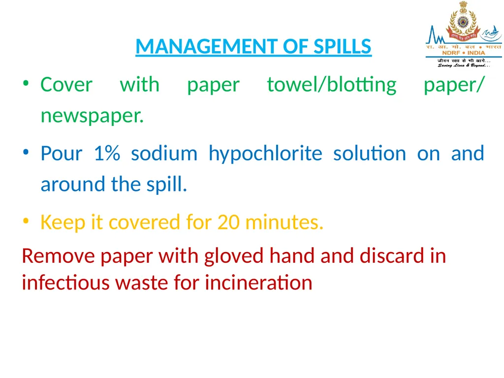 STERILIZATION OF INSTRUMENT & DISINFECTING METHOD - slide 33 of 44