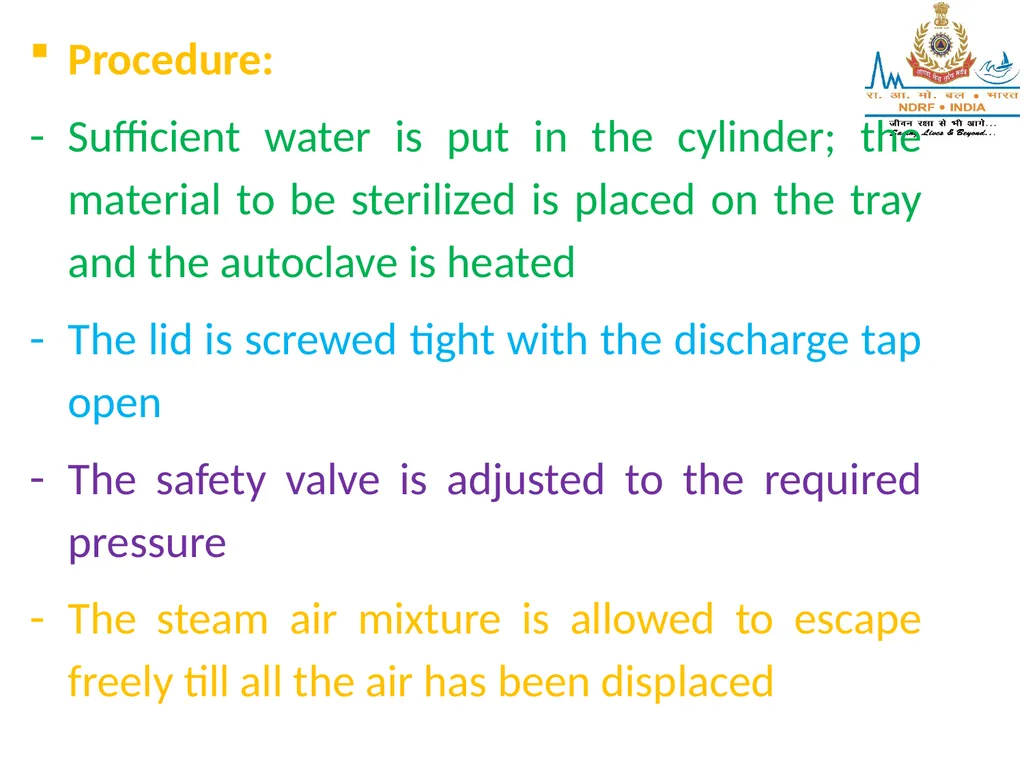 STERILIZATION OF INSTRUMENT & DISINFECTING METHOD - slide 14 of 44