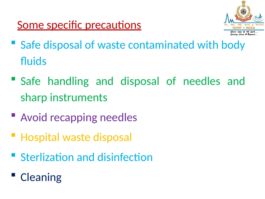 STERILIZATION OF INSTRUMENT & DISINFECTING METHOD - slide 39 of 44
