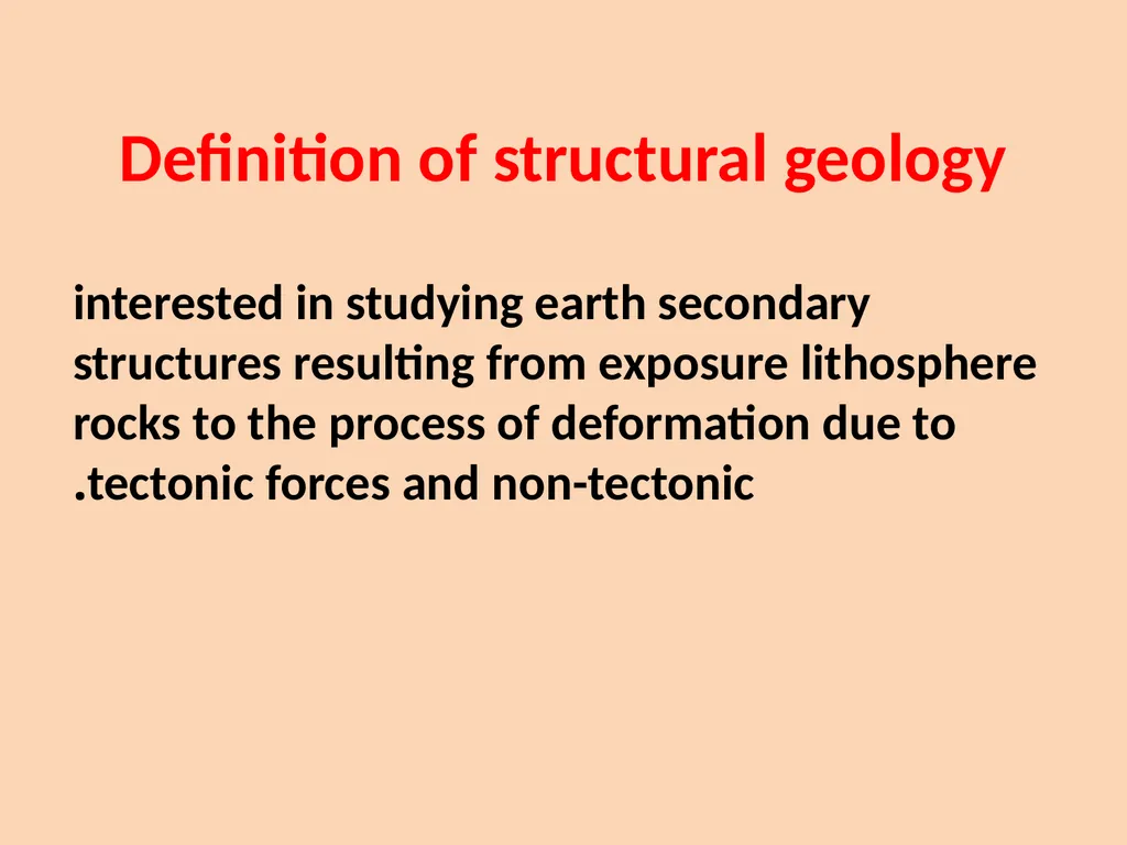 Geological Structures Definition of structural - slide 2 of 8