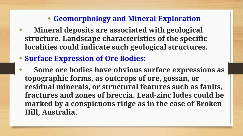 APPLIED GEOMORPHOLOGY - UNIT:V APPLIED GMORPHOLGY - slide 15 of 26