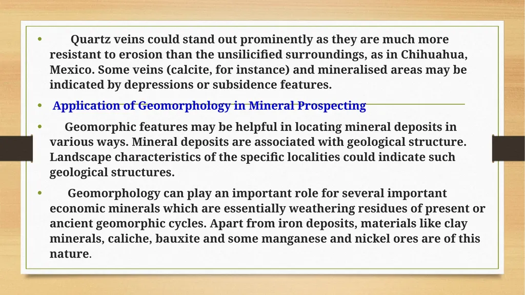 APPLIED GEOMORPHOLOGY - UNIT:V APPLIED GMORPHOLGY - slide 16 of 26