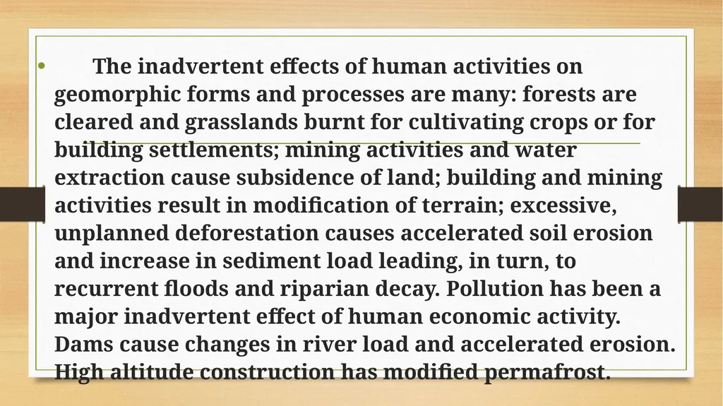 APPLIED GEOMORPHOLOGY - UNIT:V APPLIED GMORPHOLGY - slide 8 of 26