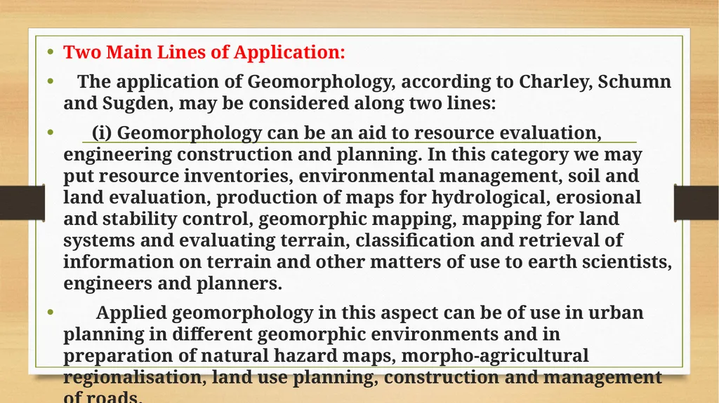 APPLIED GEOMORPHOLOGY - UNIT:V APPLIED GMORPHOLGY - slide 6 of 26