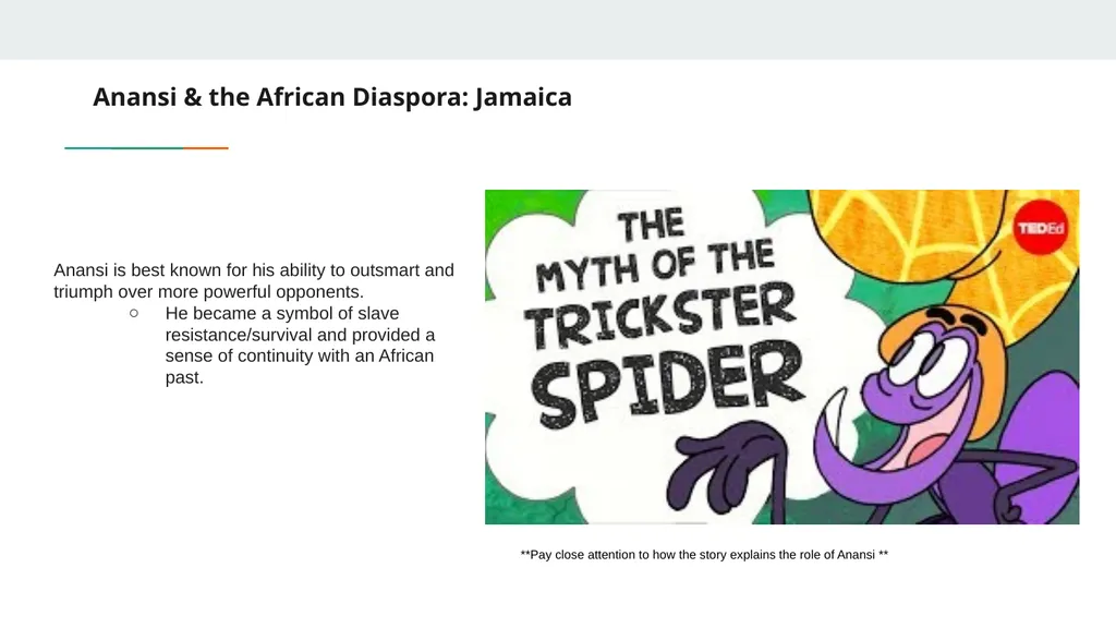 African Folklore: Anansi & Spider Man Dr. Soljour - slide 7 of 10