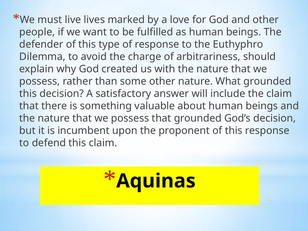 Divine command theory According to divine command - slide 27 of 35
