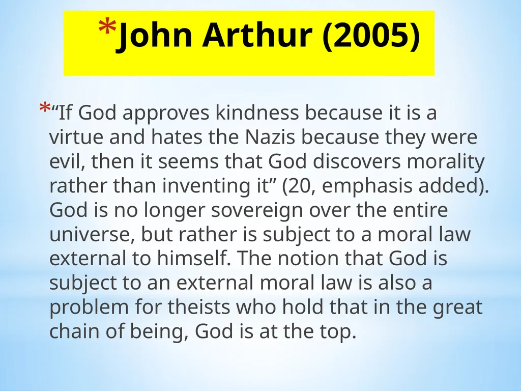 Divine command theory According to divine command - slide 24 of 35