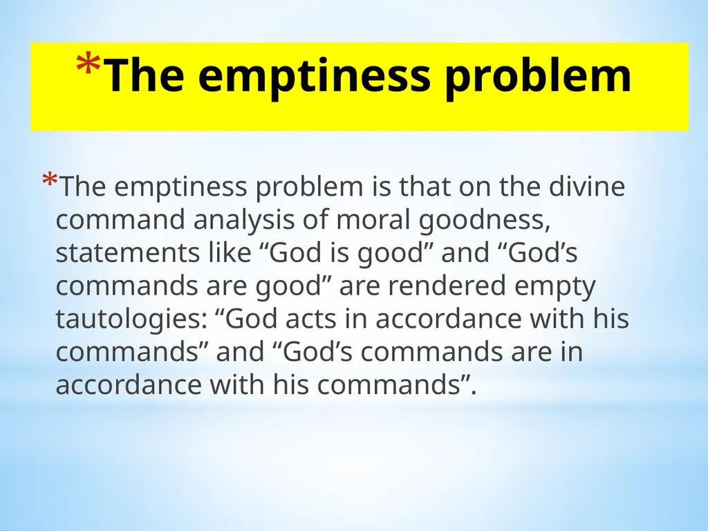 Divine command theory According to divine command - slide 8 of 35