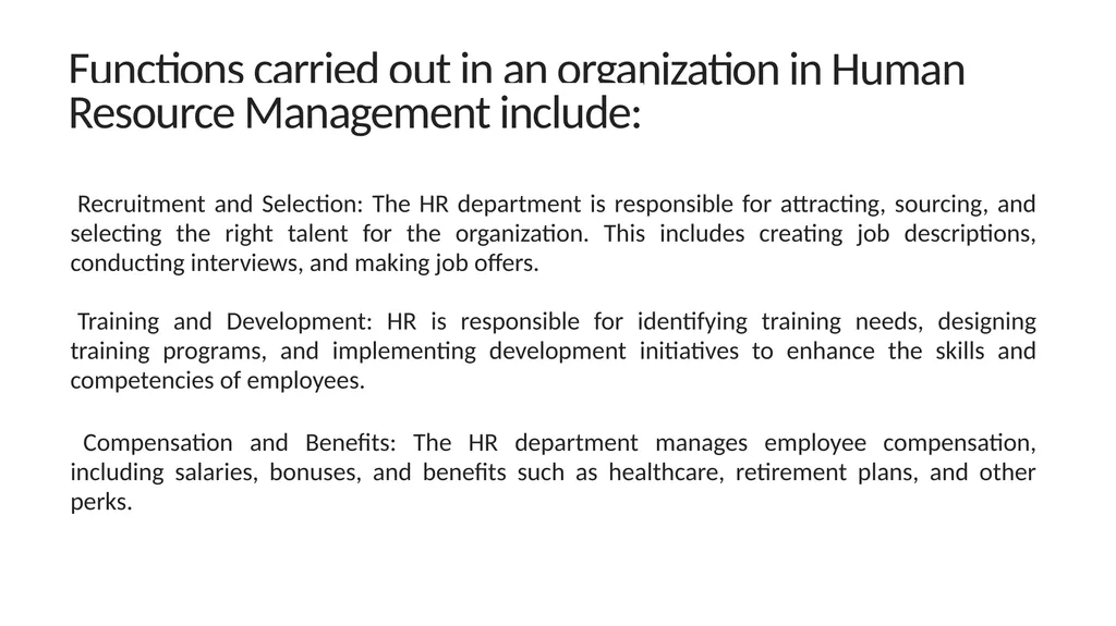 Structure and the function of the organization - slide 9 of 13