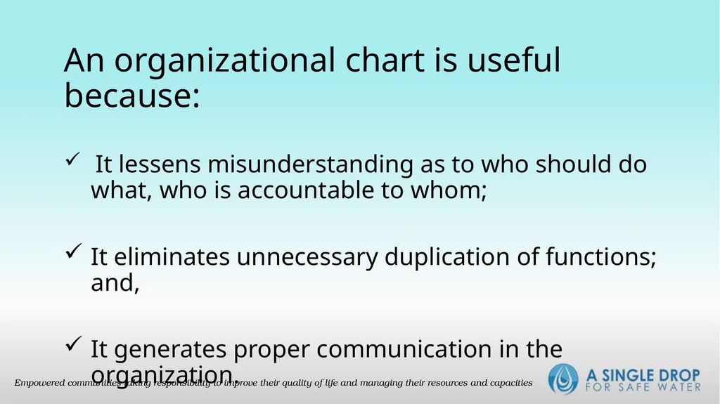 The Organization Organization a social arrangement - slide 11 of 15