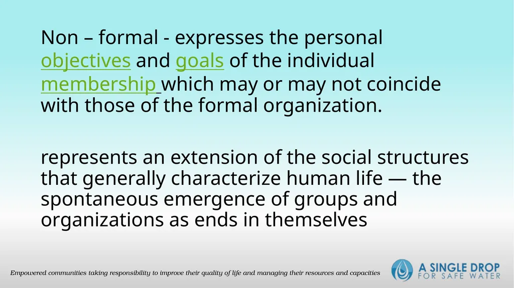 The Organization Organization a social arrangement - slide 7 of 15