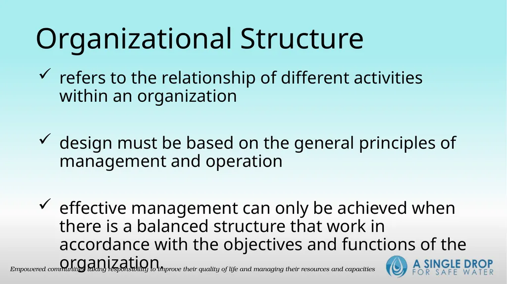The Organization Organization a social arrangement - slide 9 of 15