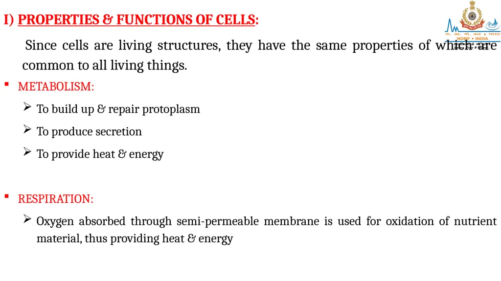 CELL AND TISSUES-THE BASIC STRUCTURE OF THE BODY - slide 7 of 19