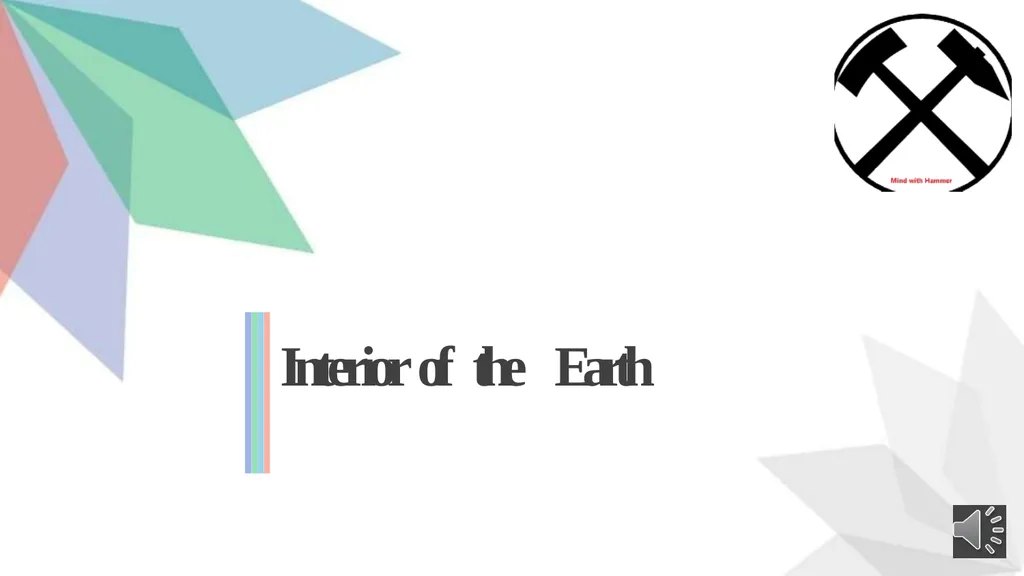 Interior of the Earth synopsis Introduction 1 2 - slide 1 of 27