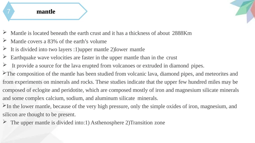 Interior of the Earth synopsis Introduction 1 2 - slide 18 of 27