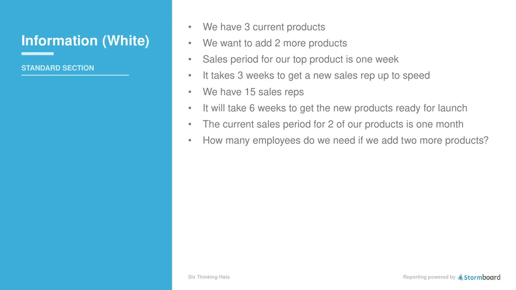 Reporting powered by Six Thinking Hats Prepared - slide 2 of 9