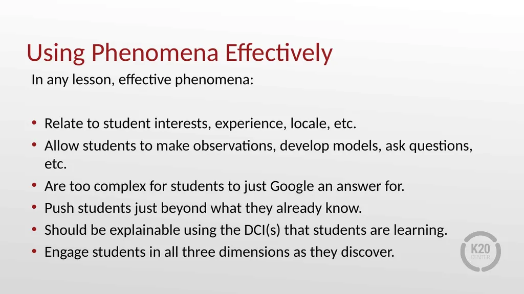 Science Phenomena for Virtual Learning Session - slide 8 of 13