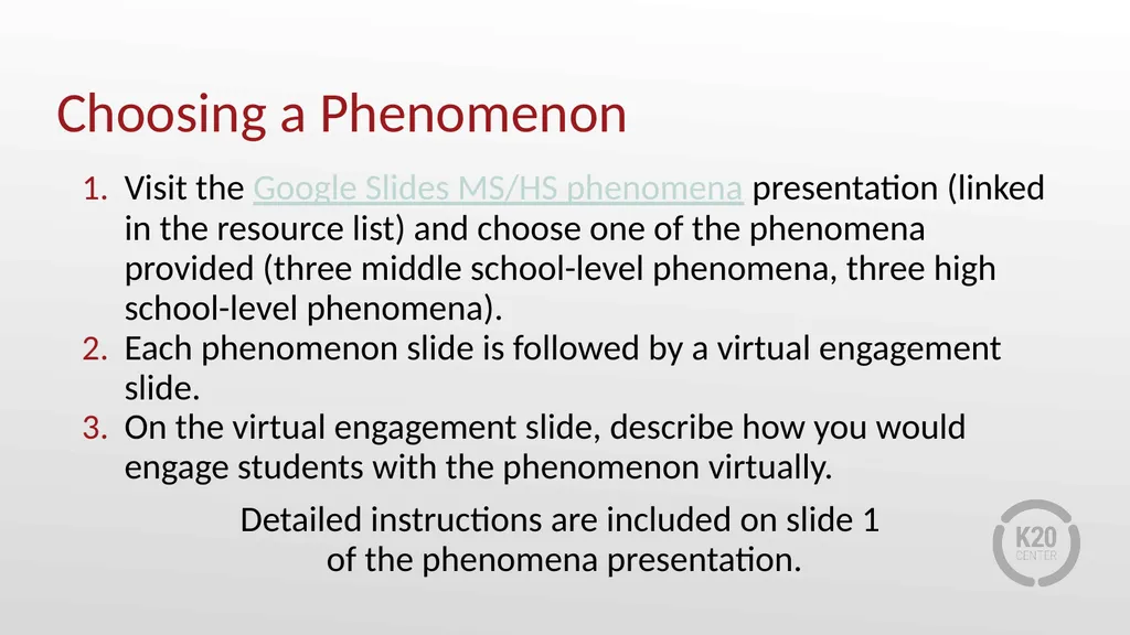 Science Phenomena for Virtual Learning Session - slide 12 of 13