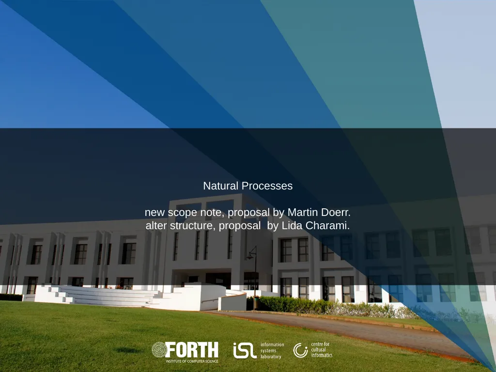 Natural Processes new scope note, proposal by