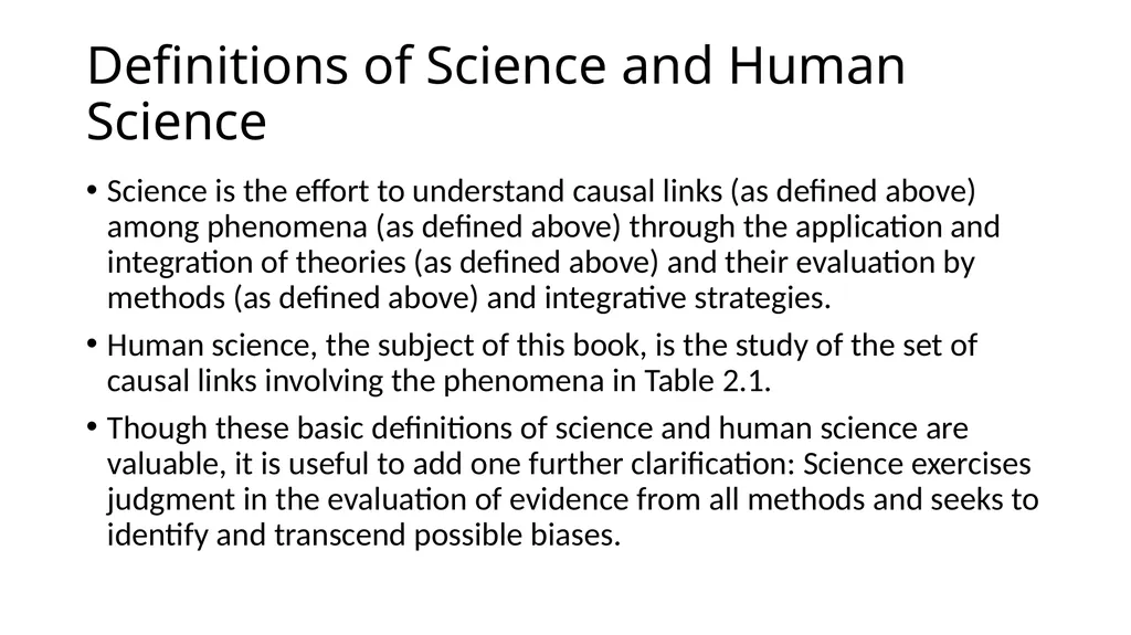 Integrating the Human Sciences Chapter 2 Some - slide 12 of 14