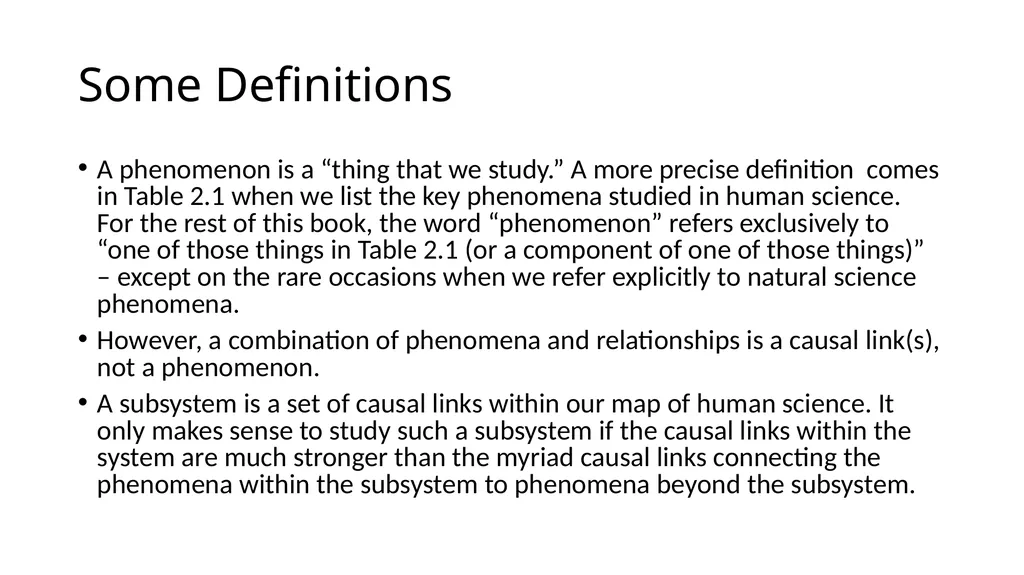 Integrating the Human Sciences Chapter 2 Some - slide 2 of 14