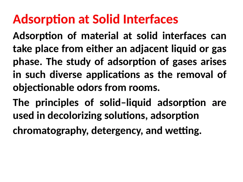 Interfacial Phenomena MARTIN’S PHYSICAL PHARMACY - slide 49 of 66