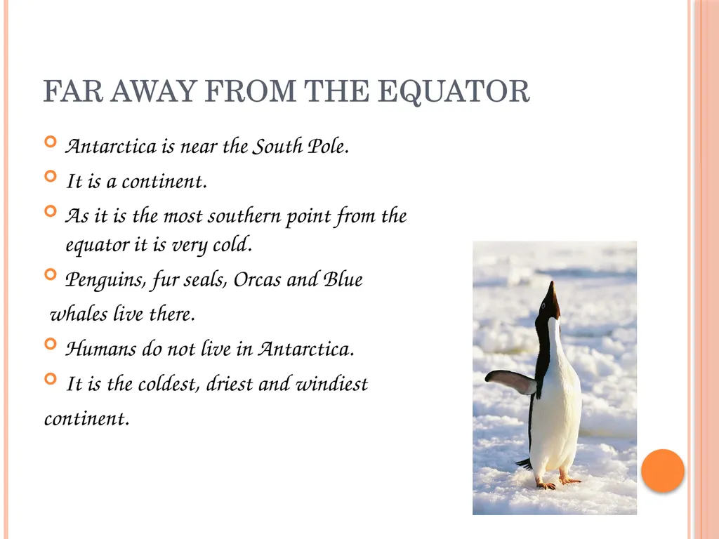 Geography – the equator What is the equator? It is - slide 8 of 8