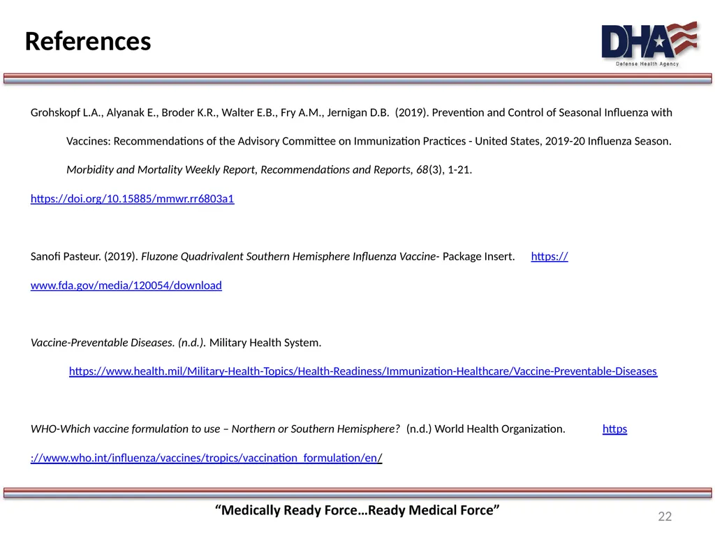 Home Study- Southern Hemisphere Influenza Vaccine - slide 22 of 23