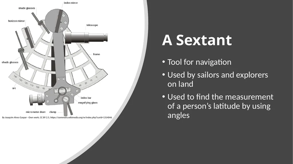 Navigation, Mapmaking, and Latitude Thomas - slide 6 of 9