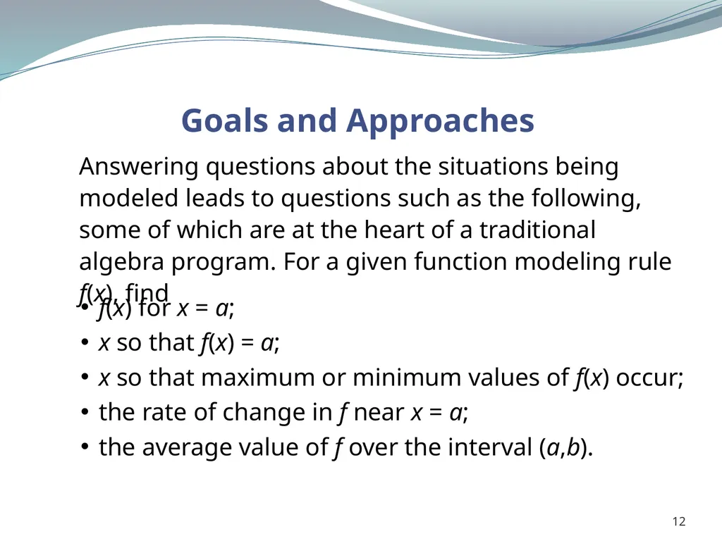 1 Why Aren’t Students Motivated to Study Algebra? - slide 12 of 13