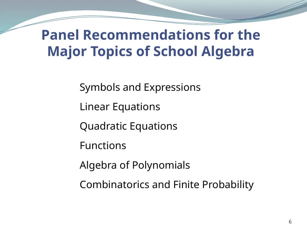 1 Why Aren’t Students Motivated to Study Algebra? - slide 6 of 13