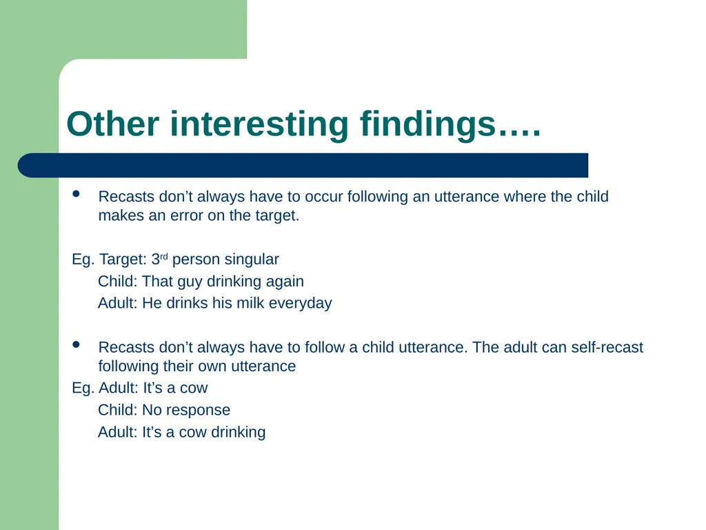 Specific Language Impairment: Therapy approaches - slide 19 of 24