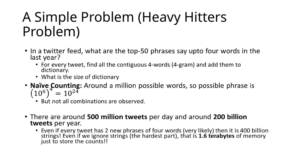 Stream Estimation 1: Count-Min Sketch Contd.. - slide 5 of 25