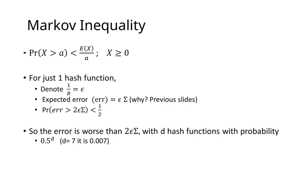 Stream Estimation 1: Count-Min Sketch Contd.. - slide 18 of 25